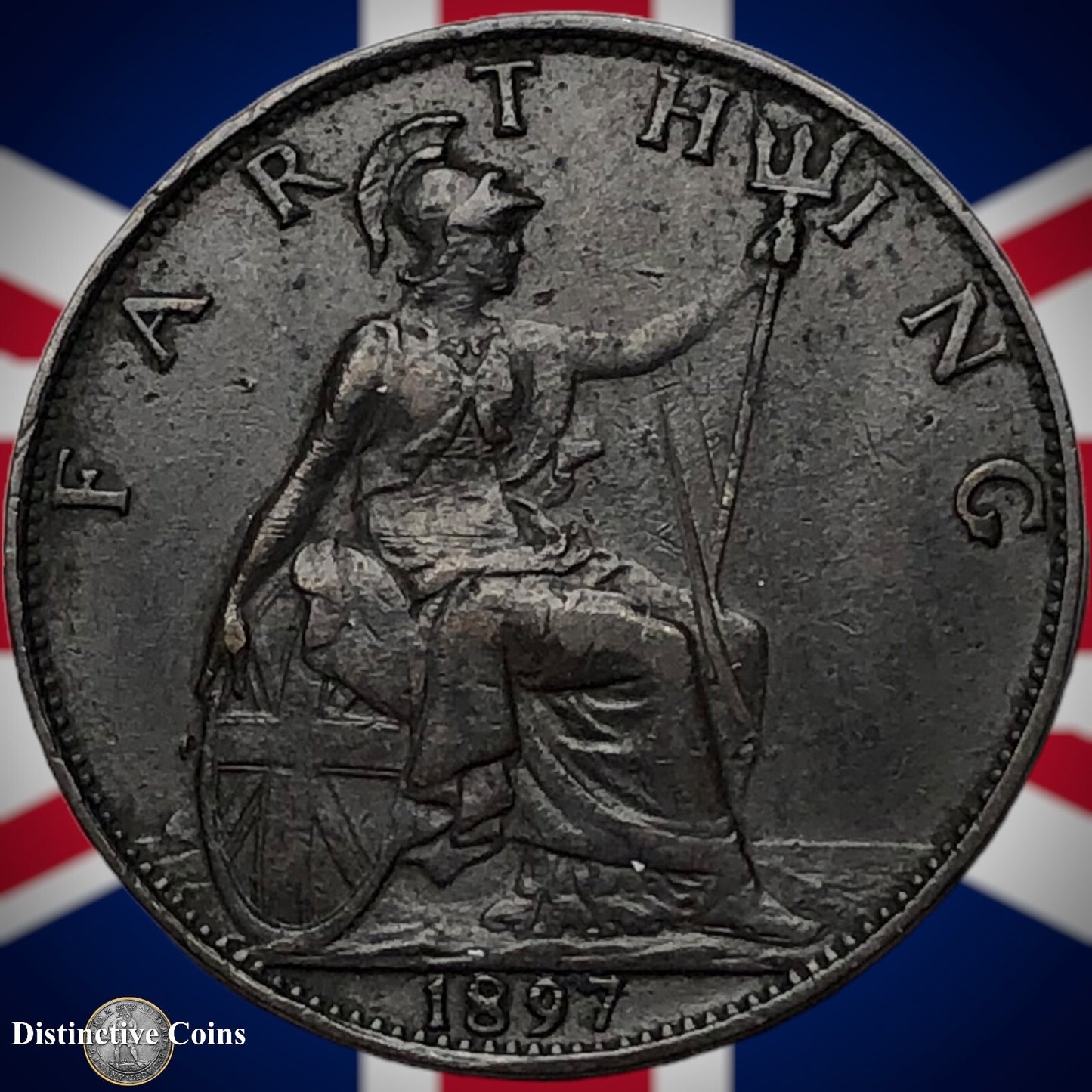 Great Britain 1897 Farthing 1/4d GB4439