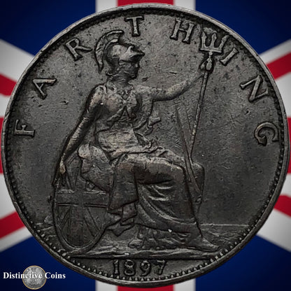 Great Britain 1897 Farthing 1/4d GB4439