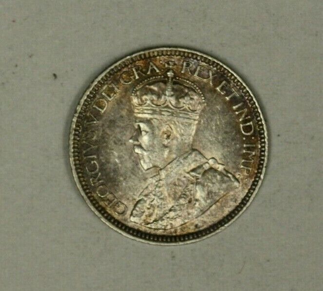 Canada Silver 10 Cents 1918 Lightly Toned AU+   A2221