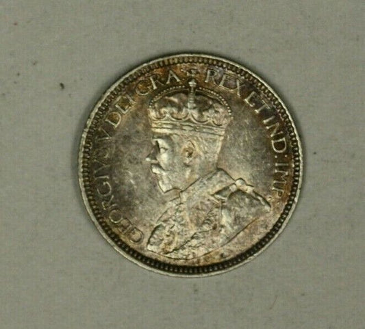 Canada Silver 10 Cents 1918 Lightly Toned AU+   A2221