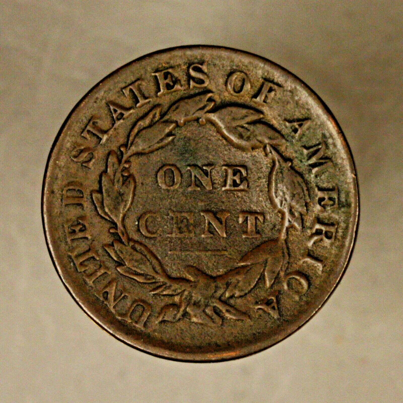 1833 Large Cent Bent