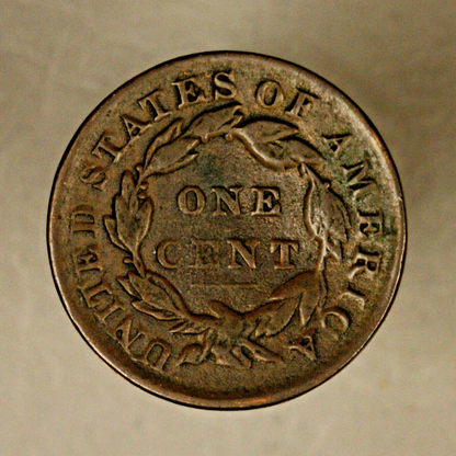 1833 Large Cent Bent