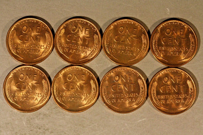 1947D Lincoln Wheat Cent Lot of 19 Pieces, High Grade