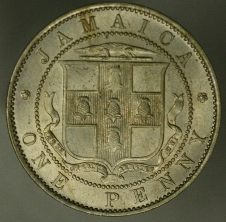 Jamaica  Penny 1928  Choice UNC   A1960