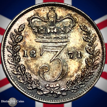 Great Britain 1871 Three Pence GB1852