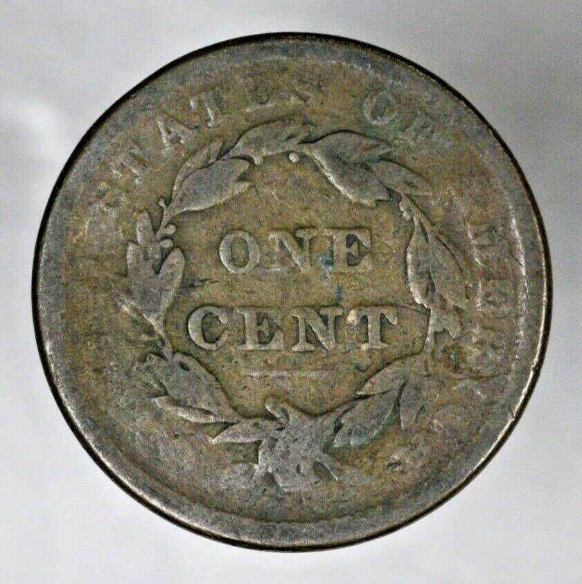 US 1838 Coronet Head Large Cent   A3140