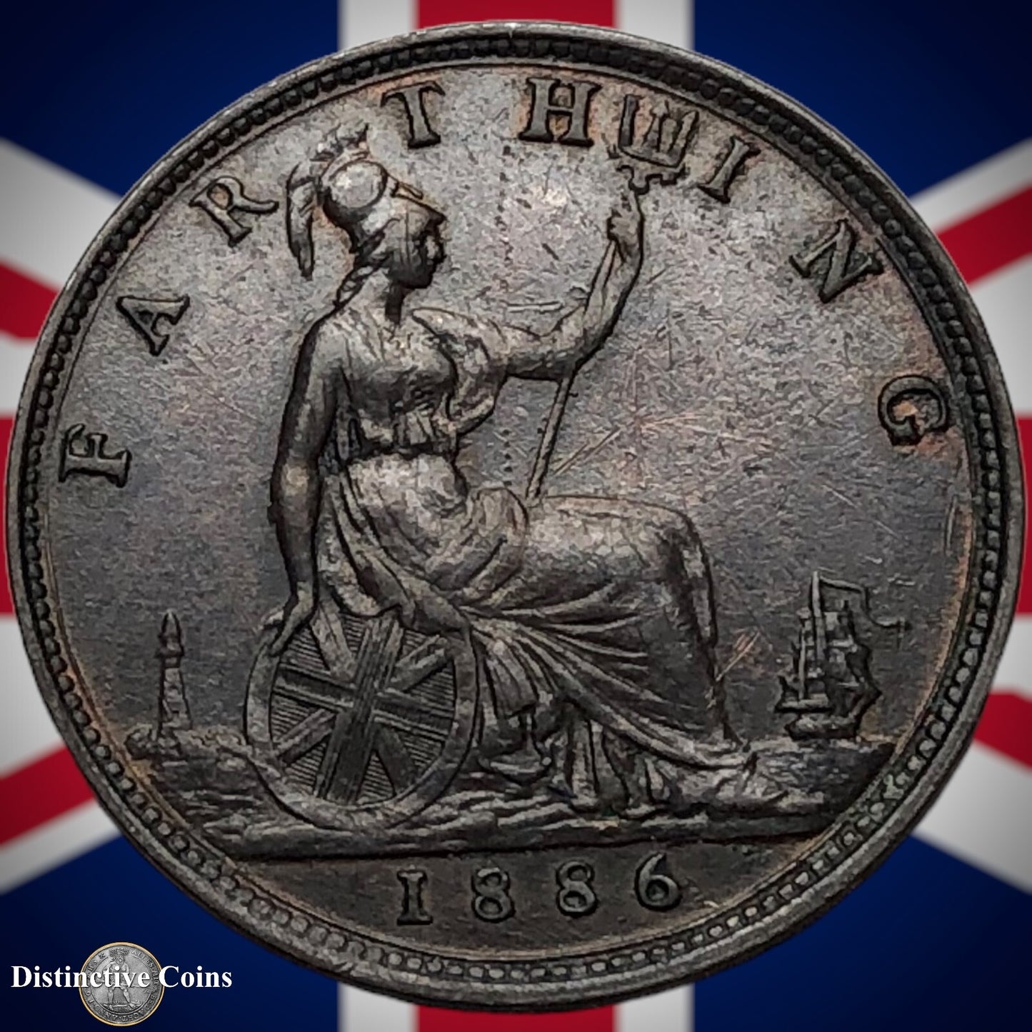 Great Britain 1886 Farthing 1/4d GB4224