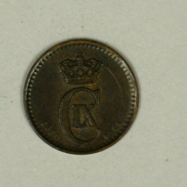 Denmark 1 Ore 1880  High Grade  A1744