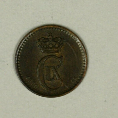 Denmark 1 Ore 1880  High Grade  A1744