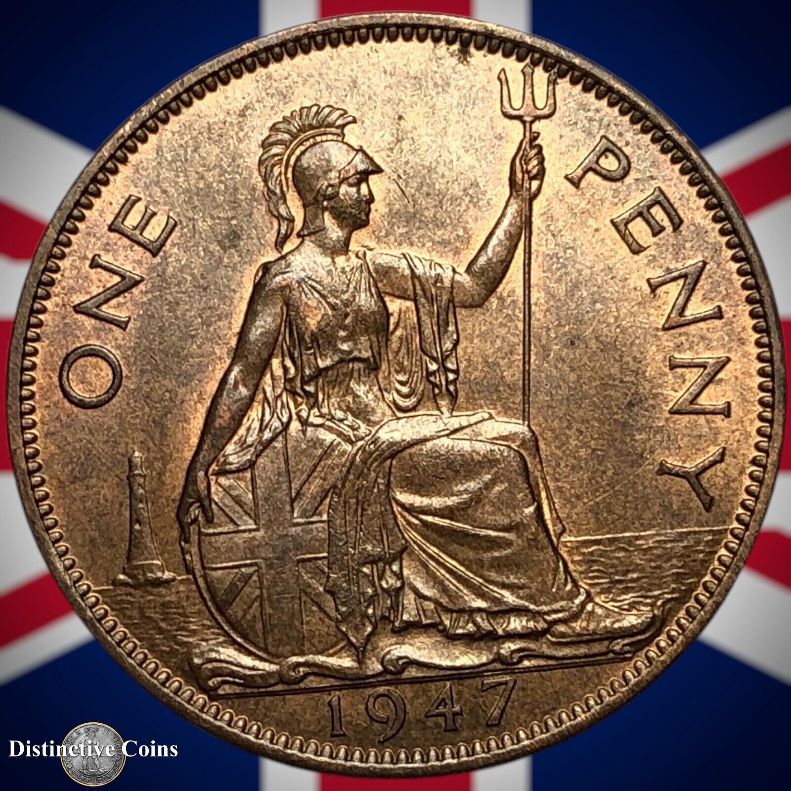 Great Britain 1947 Penny 1d GB7286