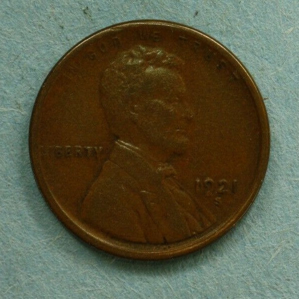 1921 S Lincoln Cent United States U069