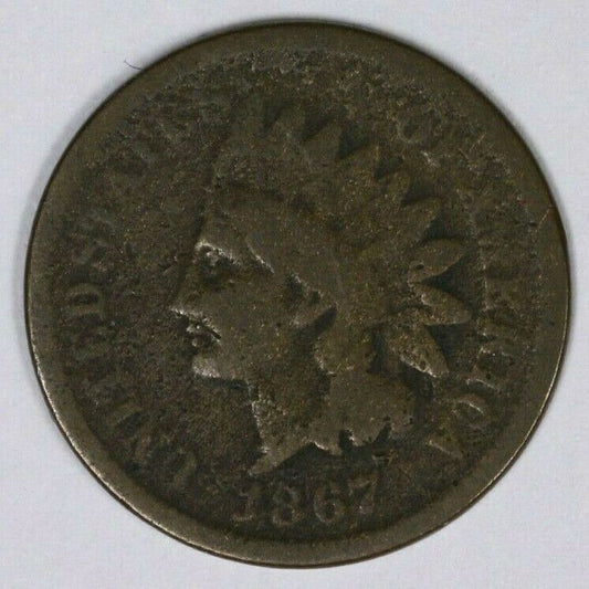US 1867 Indian Head Penny  A2839