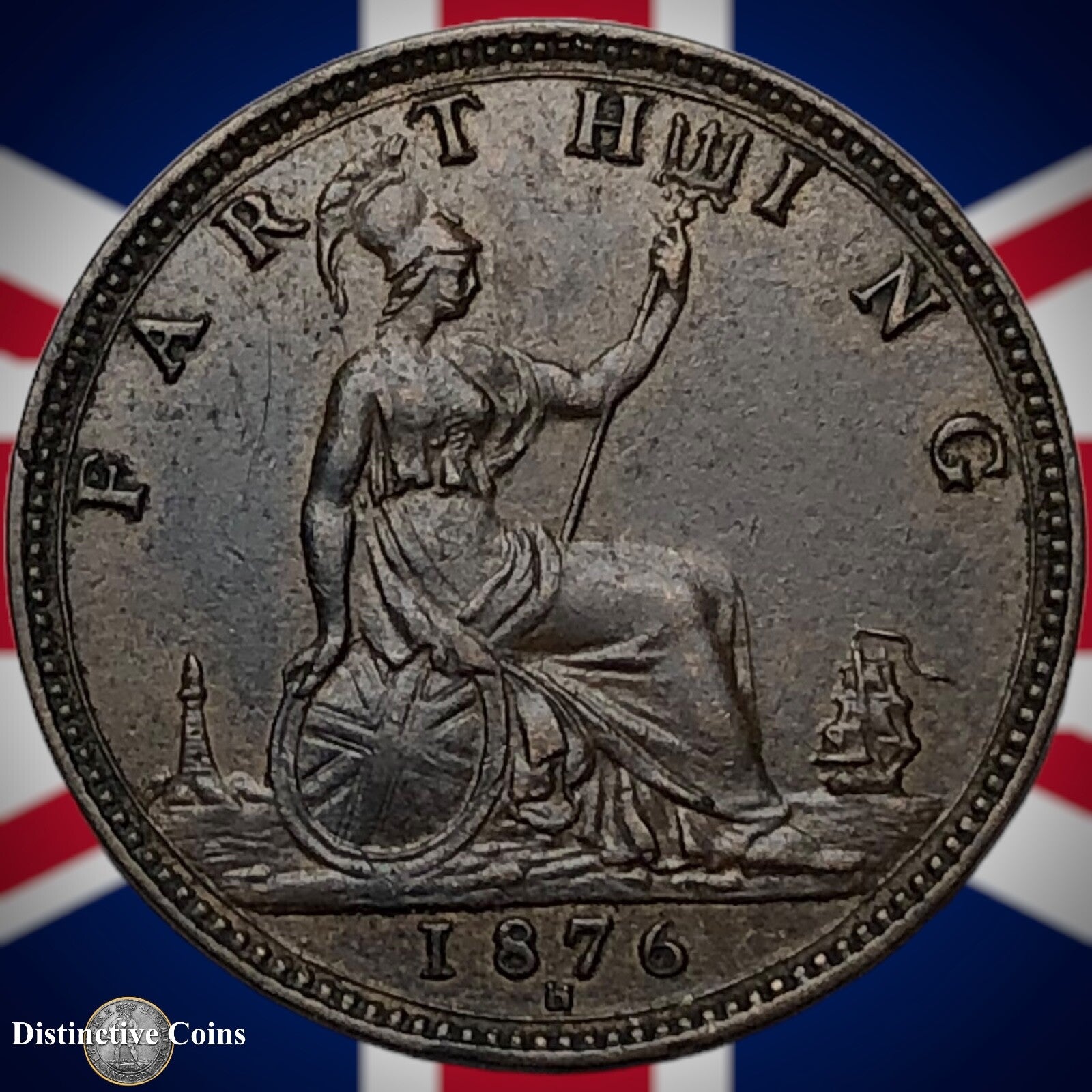 Great Britain 1876 H Farthing 1/4d GB3776