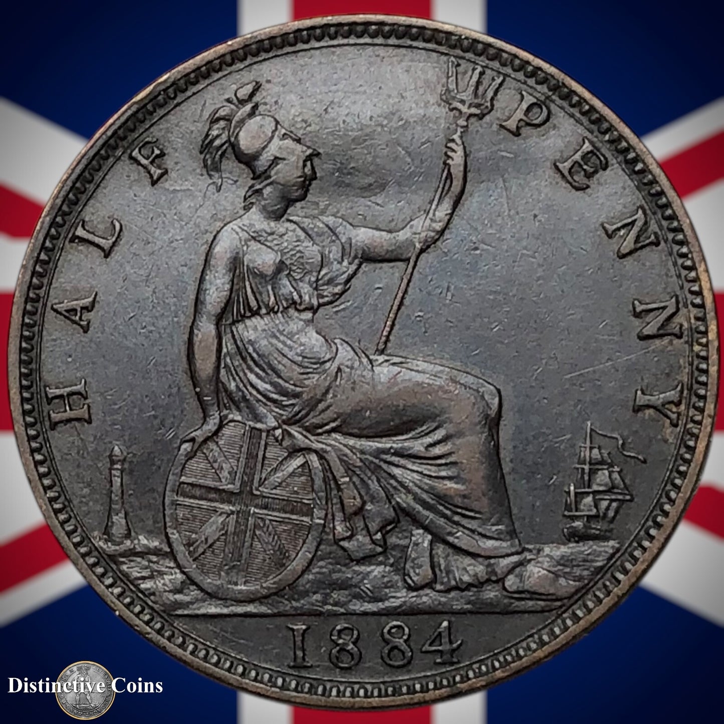 Great Britain 1884 Half Penny 1/2d GB5563