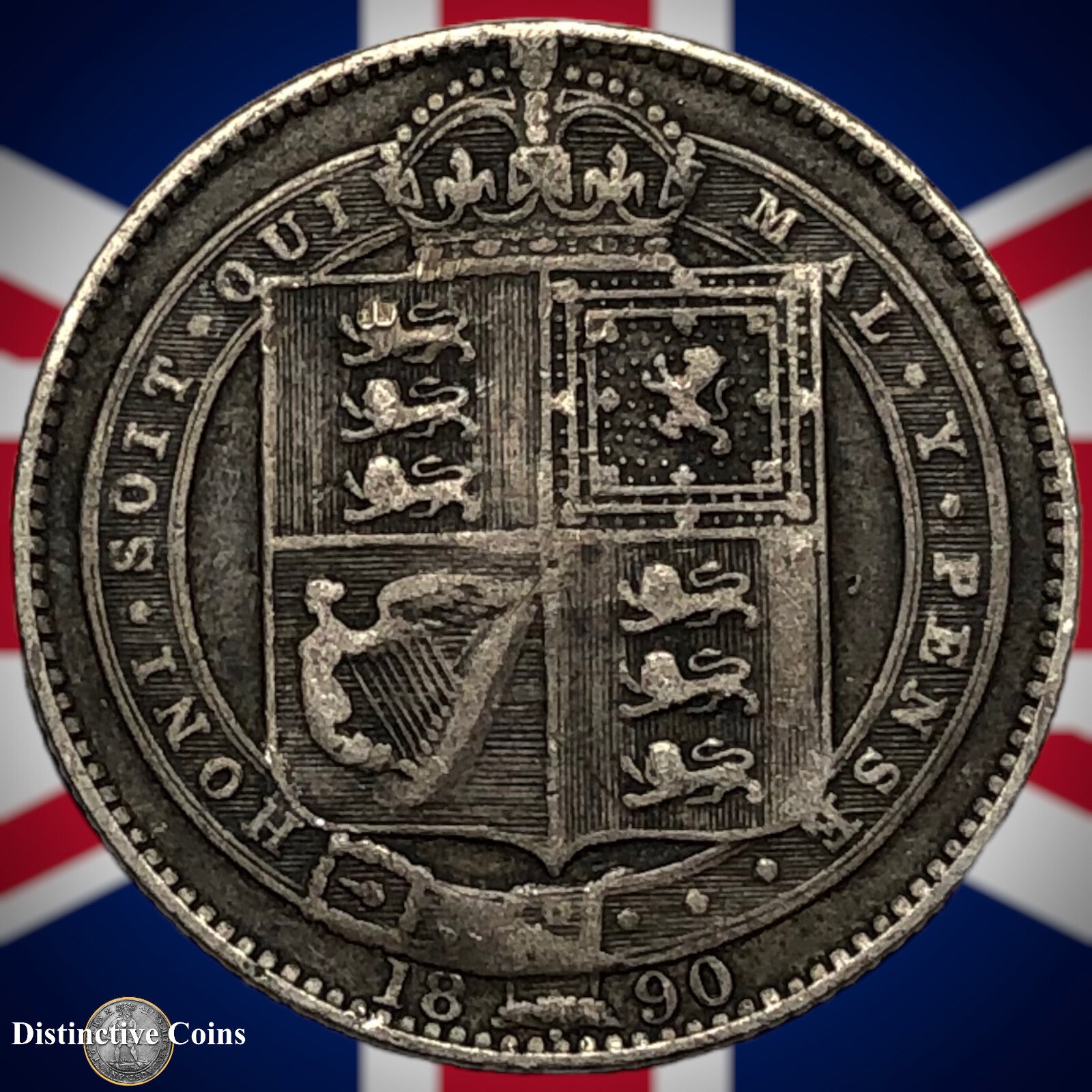 Great Britain 1890 British One Shilling GB0560