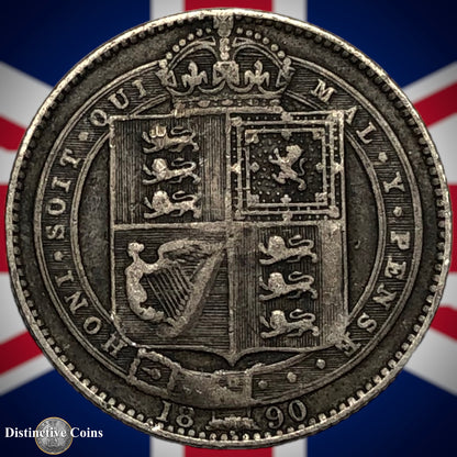 Great Britain 1890 British One Shilling GB0560