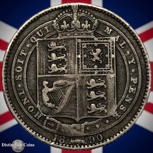 Great Britain 1890 British One Shilling GB0560