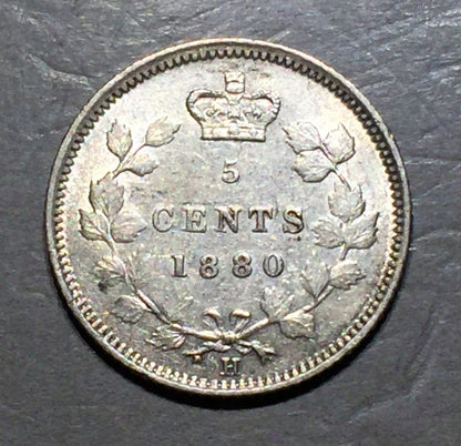 CANADA 1880 H 5 Cents   A242