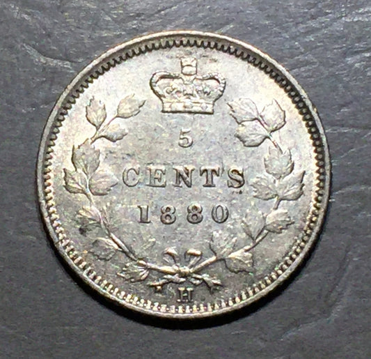 CANADA 1880 H 5 Cents   A242