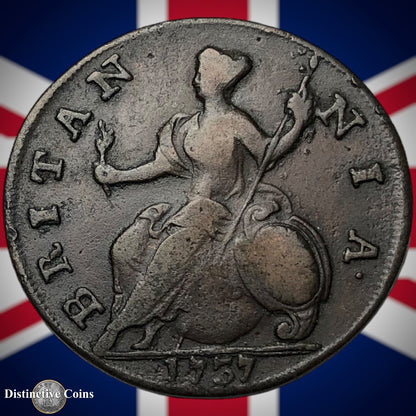Great Britain 1737 Half Penny 1/2d GB5066