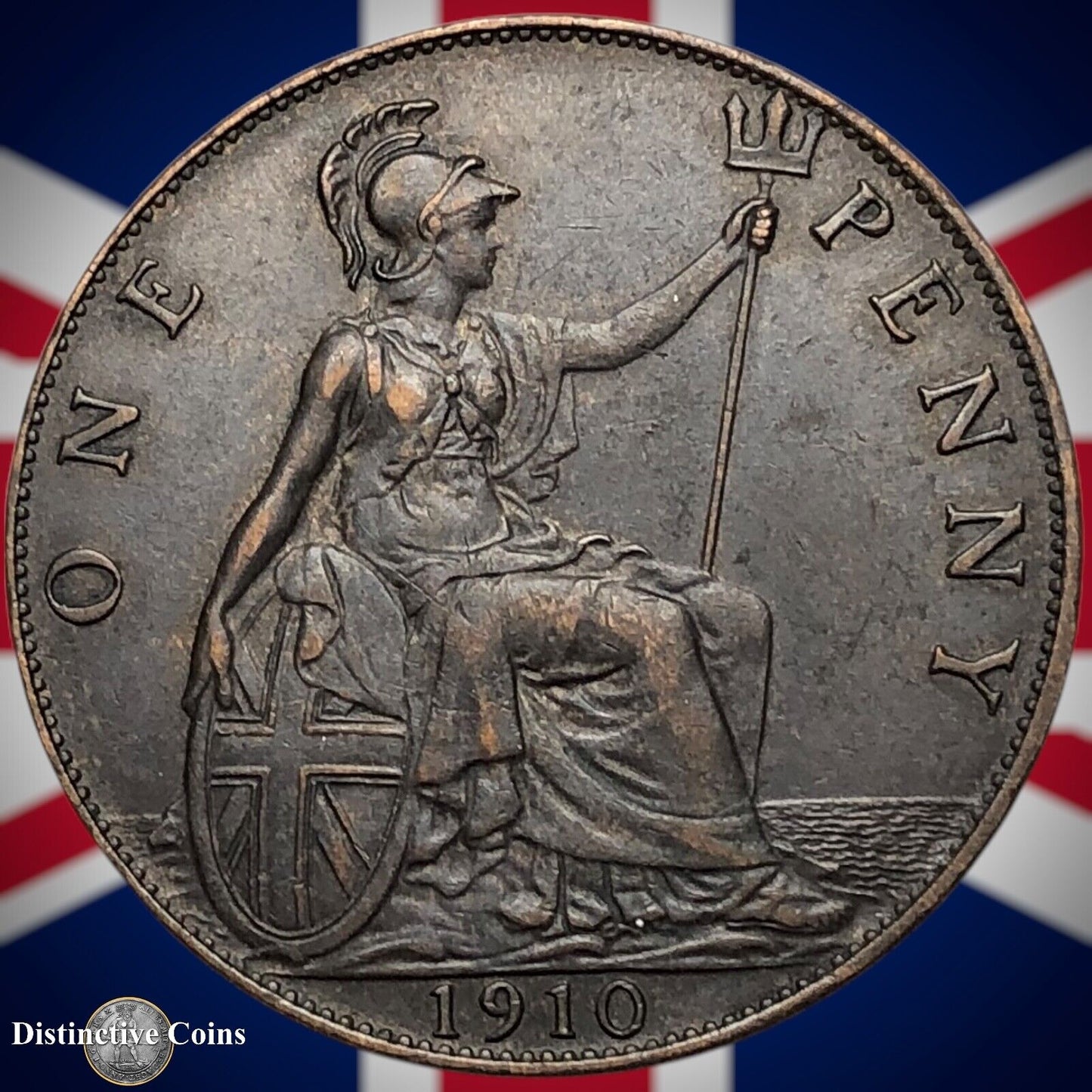 Great Britain 1910 Penny 1d GB6728