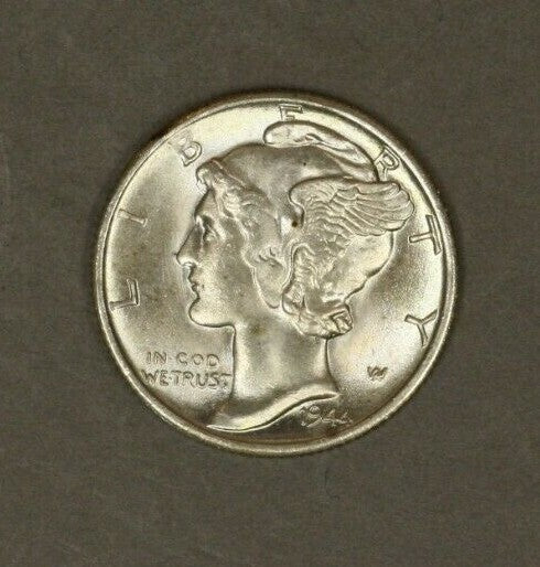 1944 S Mercury Dime High Grade     