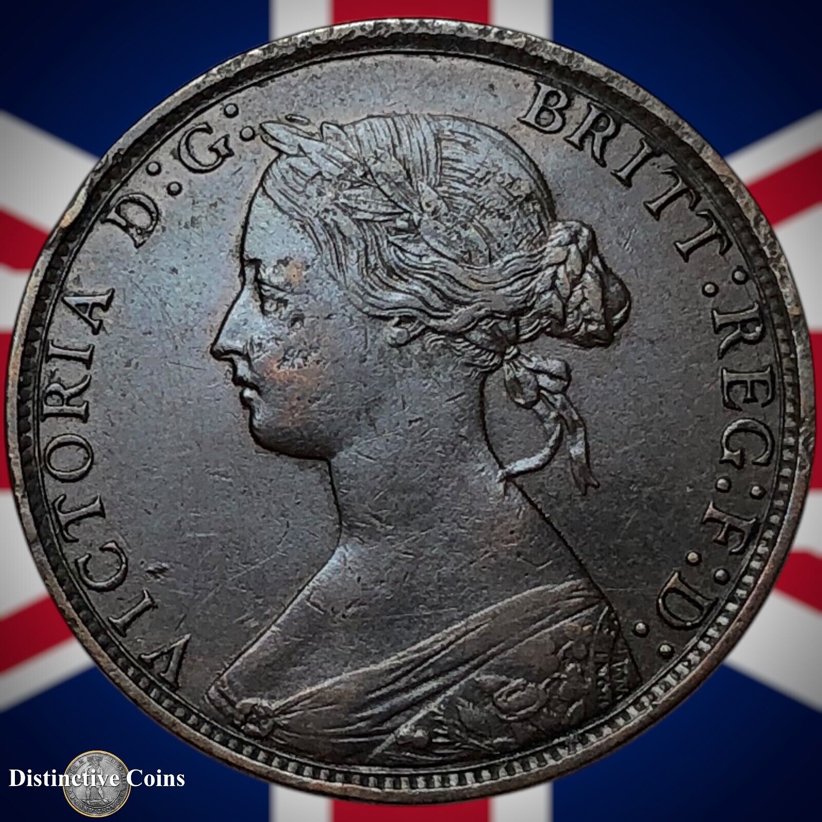 Great Britain 1866 Half Penny 1/2d GB5483