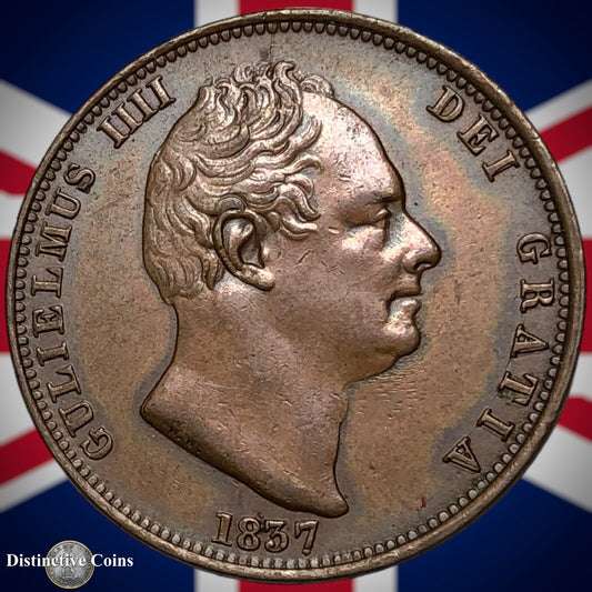 Great Britain 1837 Half Penny 1/2d GB5229