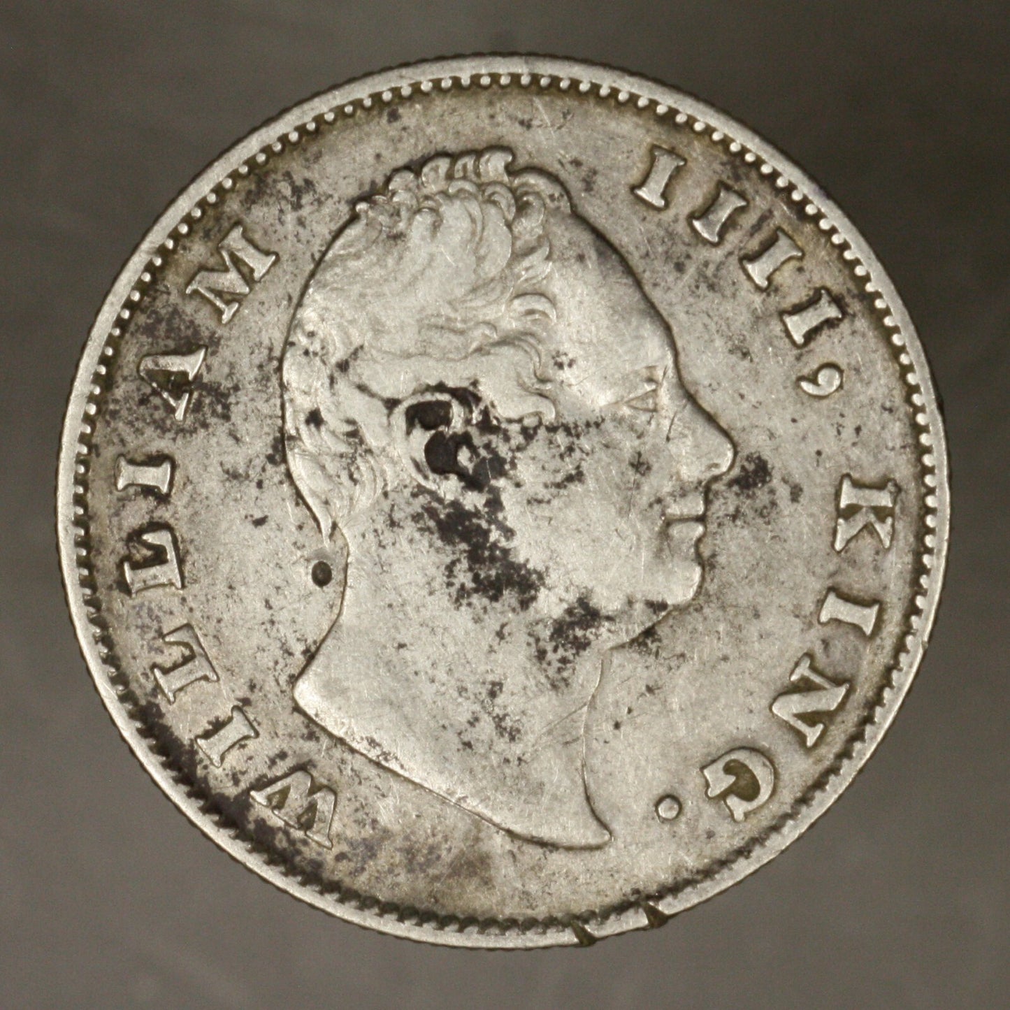 India British 1835 Rupee ugly VF
