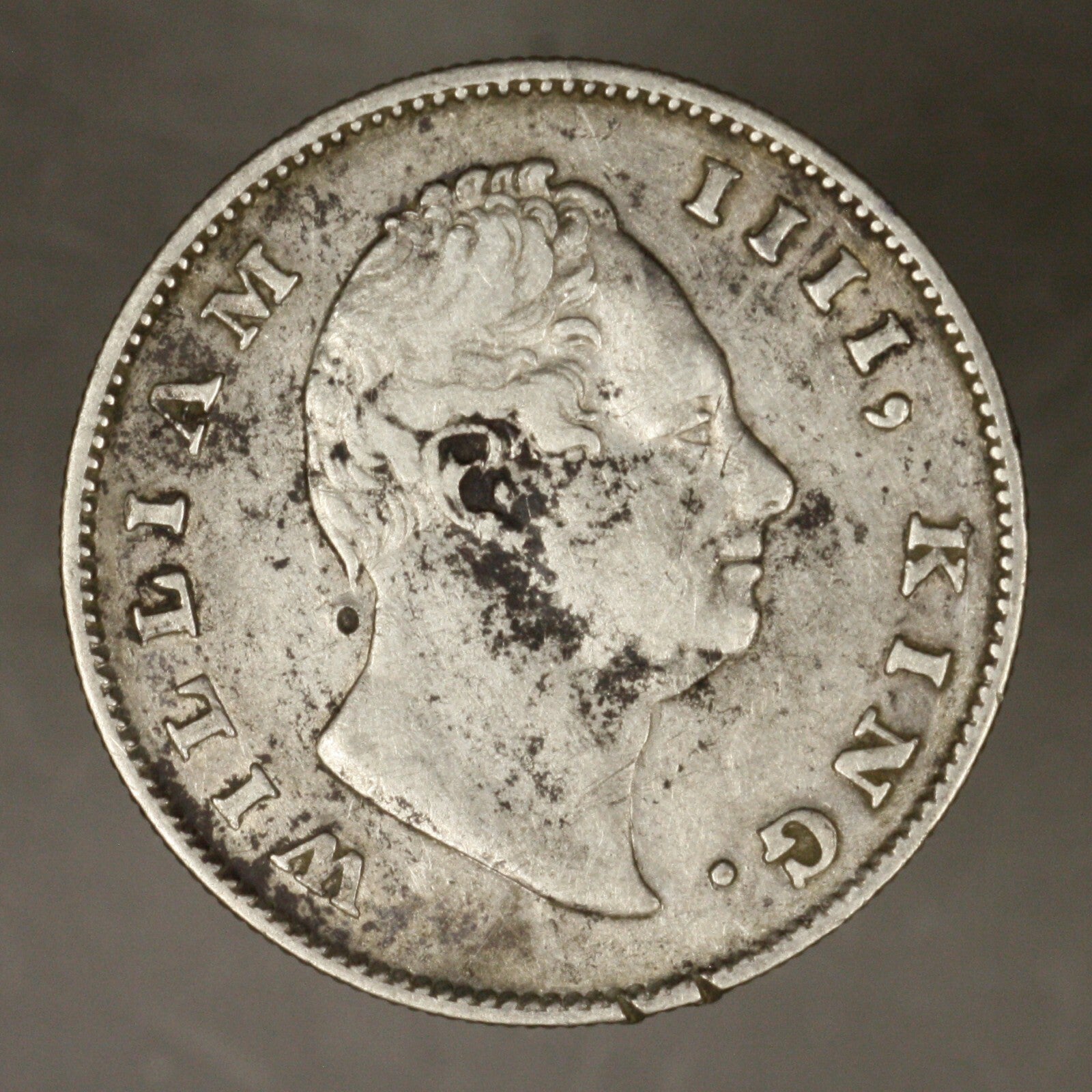 India British 1835 Rupee ugly VF
