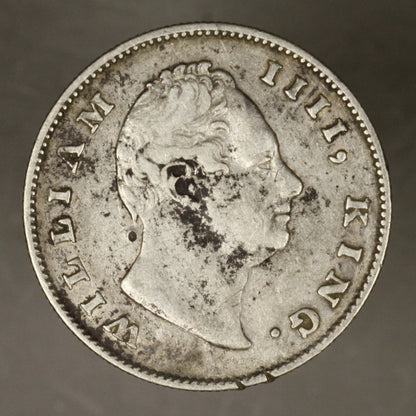 India British 1835 Rupee ugly VF