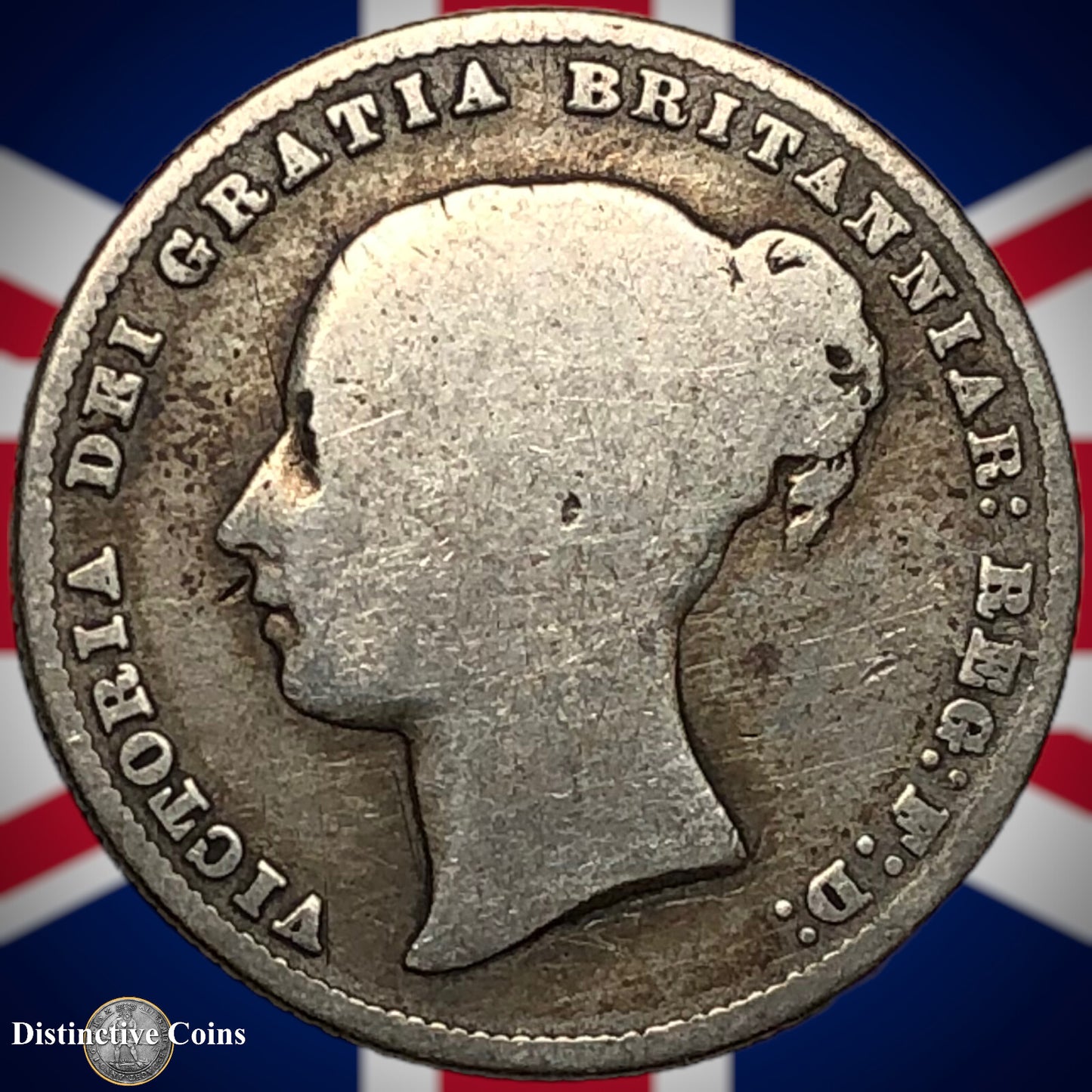 Great Britain 1859 British One Shilling GB0242