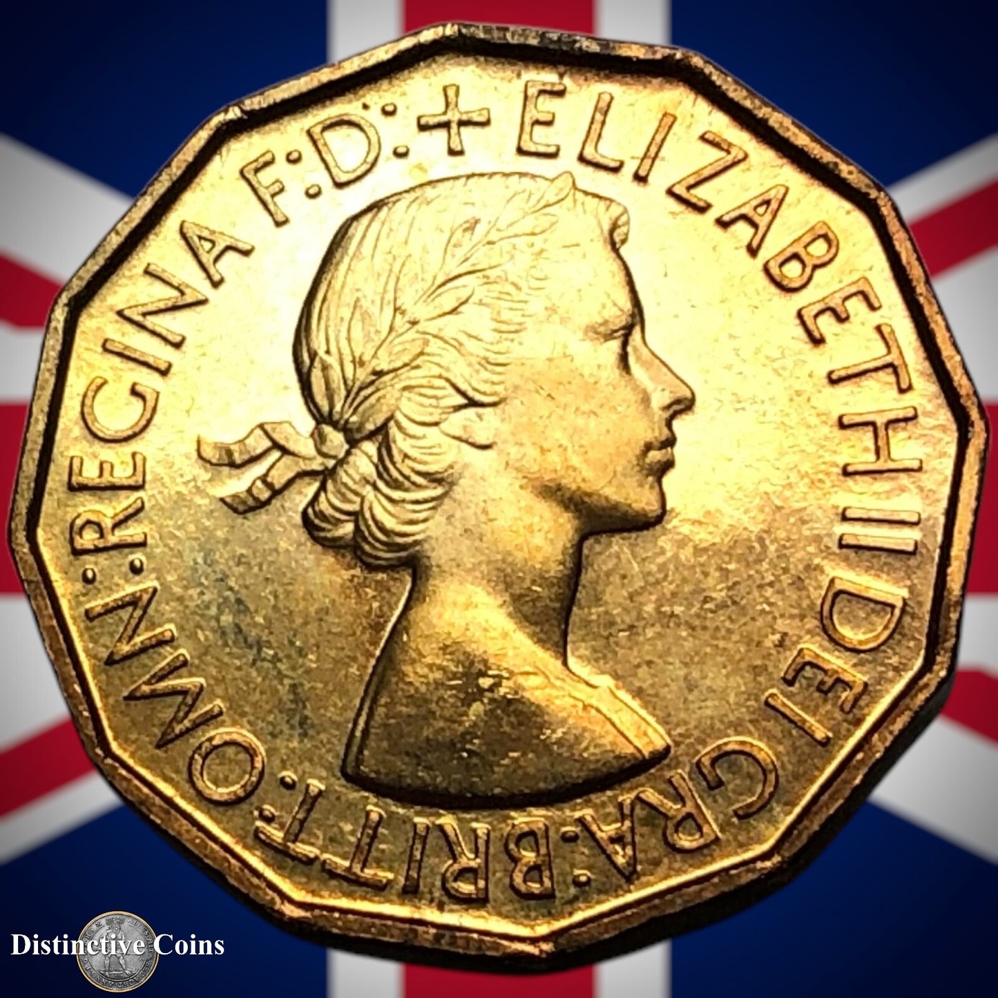 Great Britain 1953 Proof Three Pence 3d GB7377