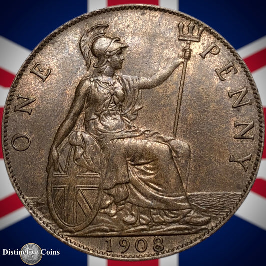 Great Britain 1908 Penny 1d GB6711