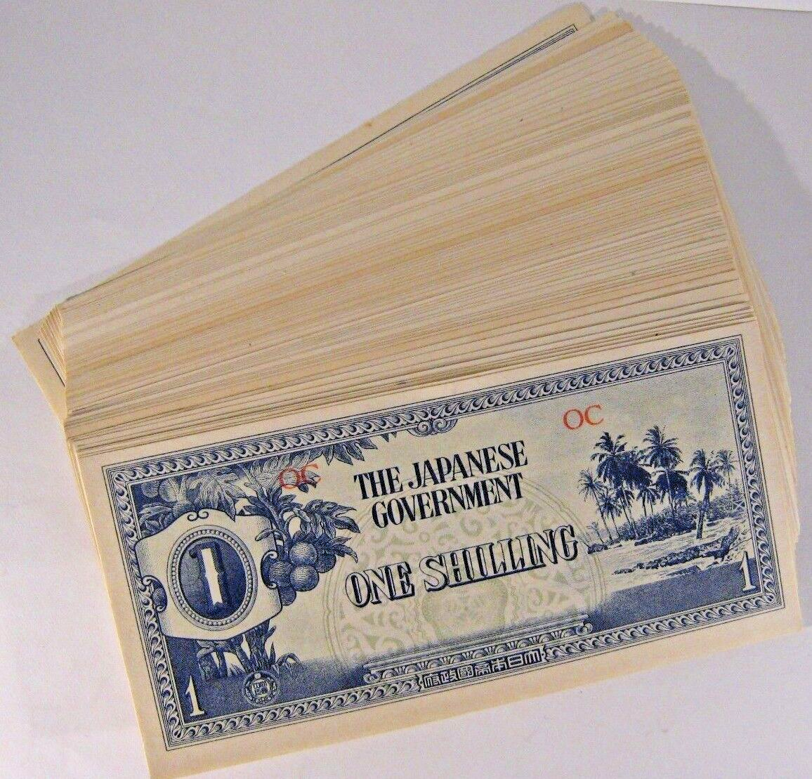 1942(ND) Oceania 1 Shilling, Japanese Occupation WWII 