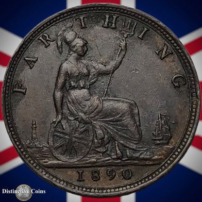 Great Britain 1890 Farthing 1/4d GB4282