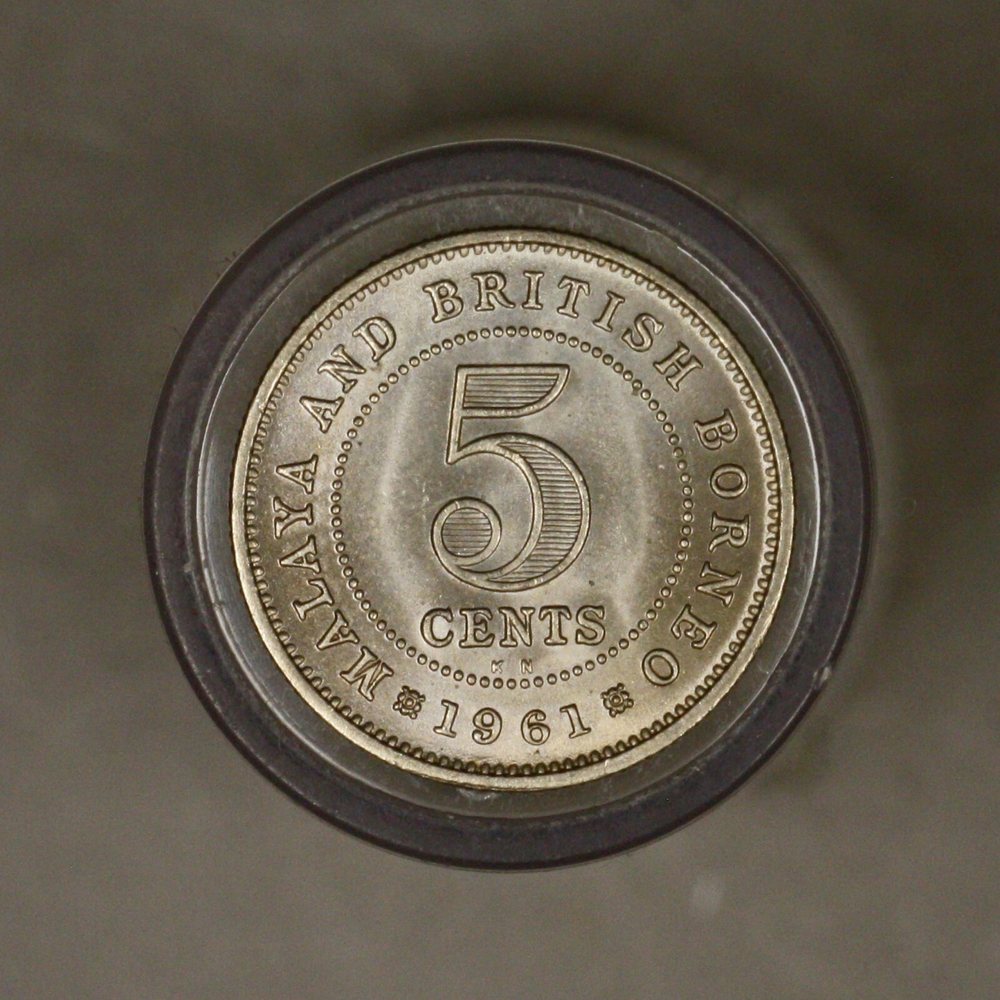 Malaya British North Borneo 1961 KN 5 Cents Gem unc
