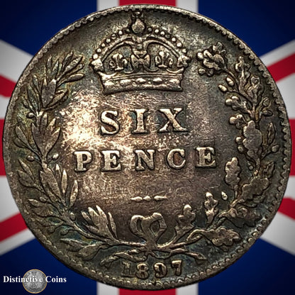Great Britain 1897 Six Pence GB2787