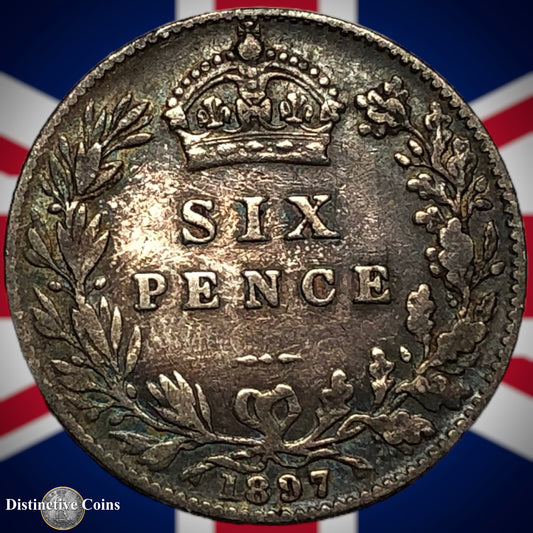 Great Britain 1897 Six Pence GB2787
