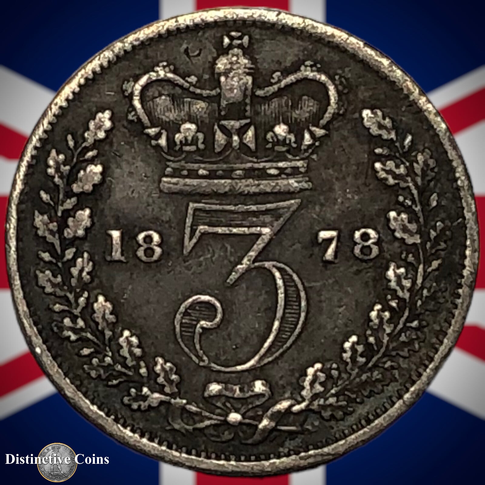 Great Britain 1878 Three Pence GB1895