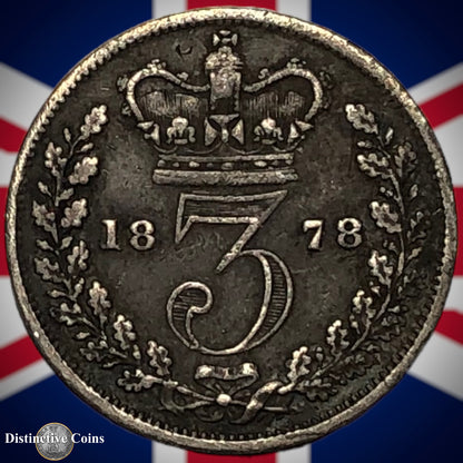 Great Britain 1878 Three Pence GB1895
