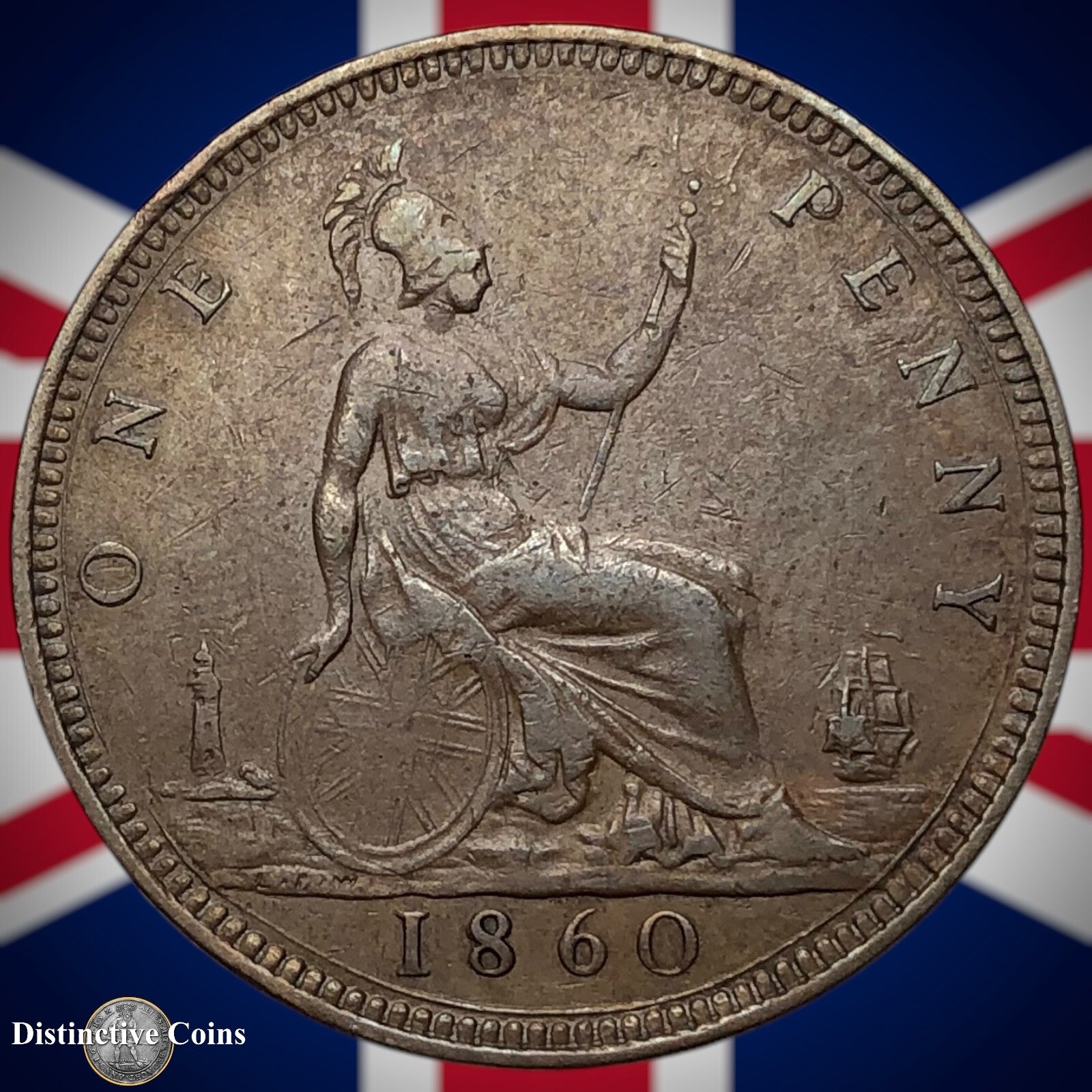 Great Britain 1860 Penny 1d GB6162