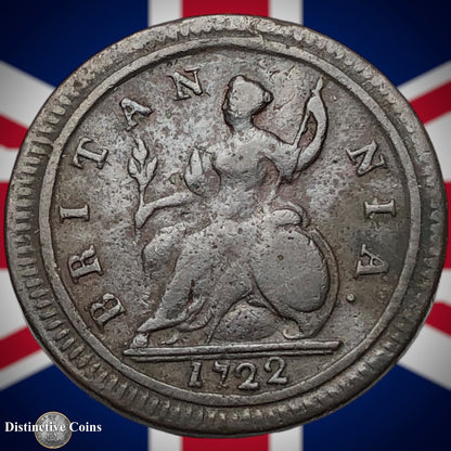 Great Britain 1722 Half Penny 1/2d GB5026