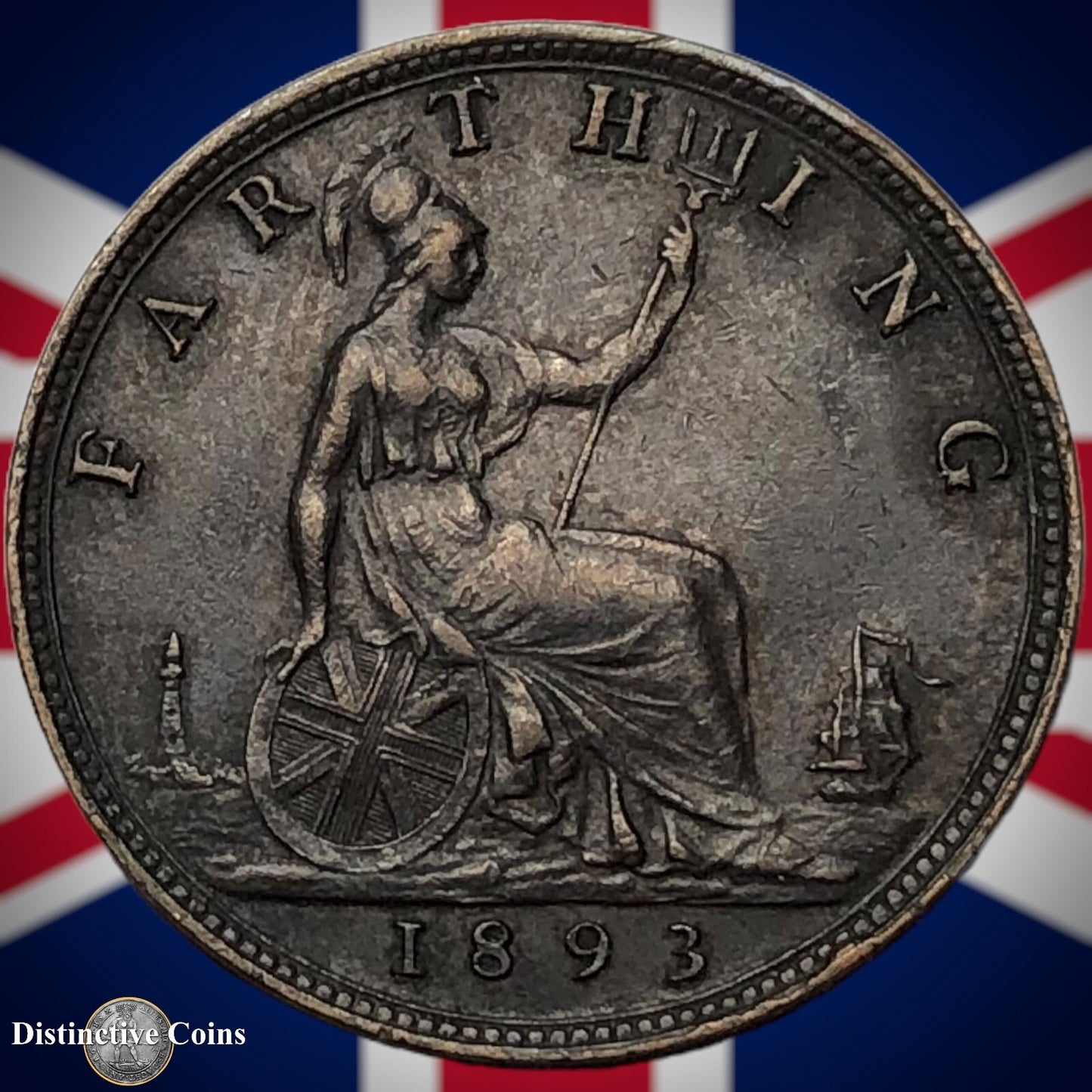 Great Britain 1893 Farthing 1/4d GB4333