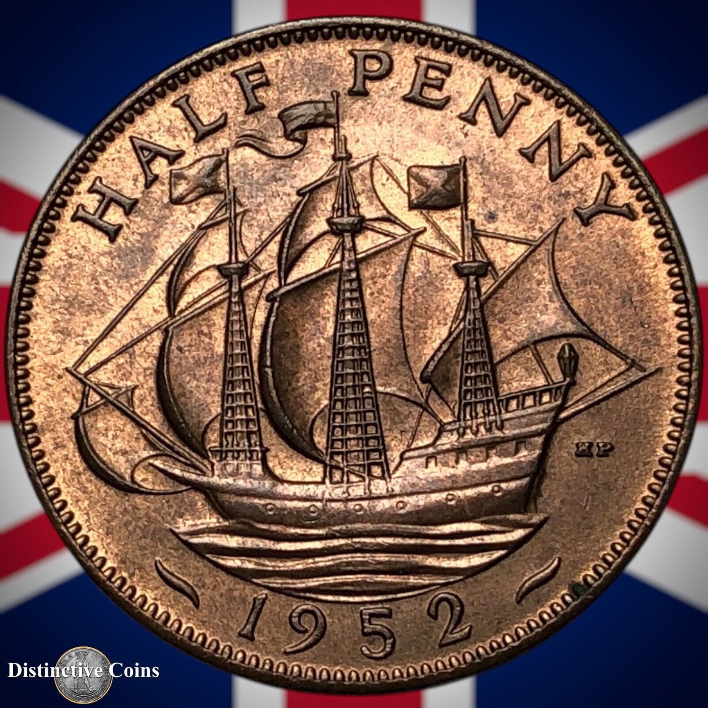 Great Britain 1952 Half Penny 1/2d GB6092