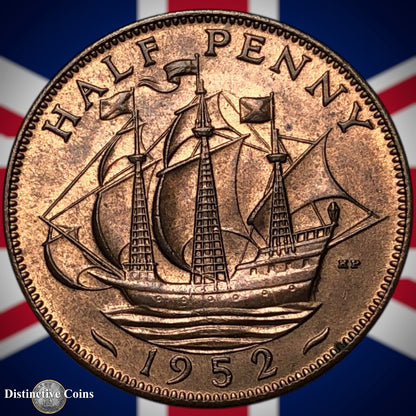 Great Britain 1952 Half Penny 1/2d GB6092