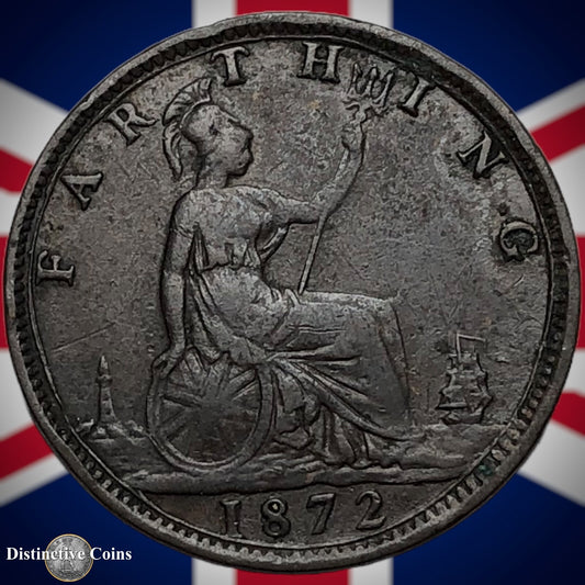 Great Britain 1872 Farthing 1/4d GB3653