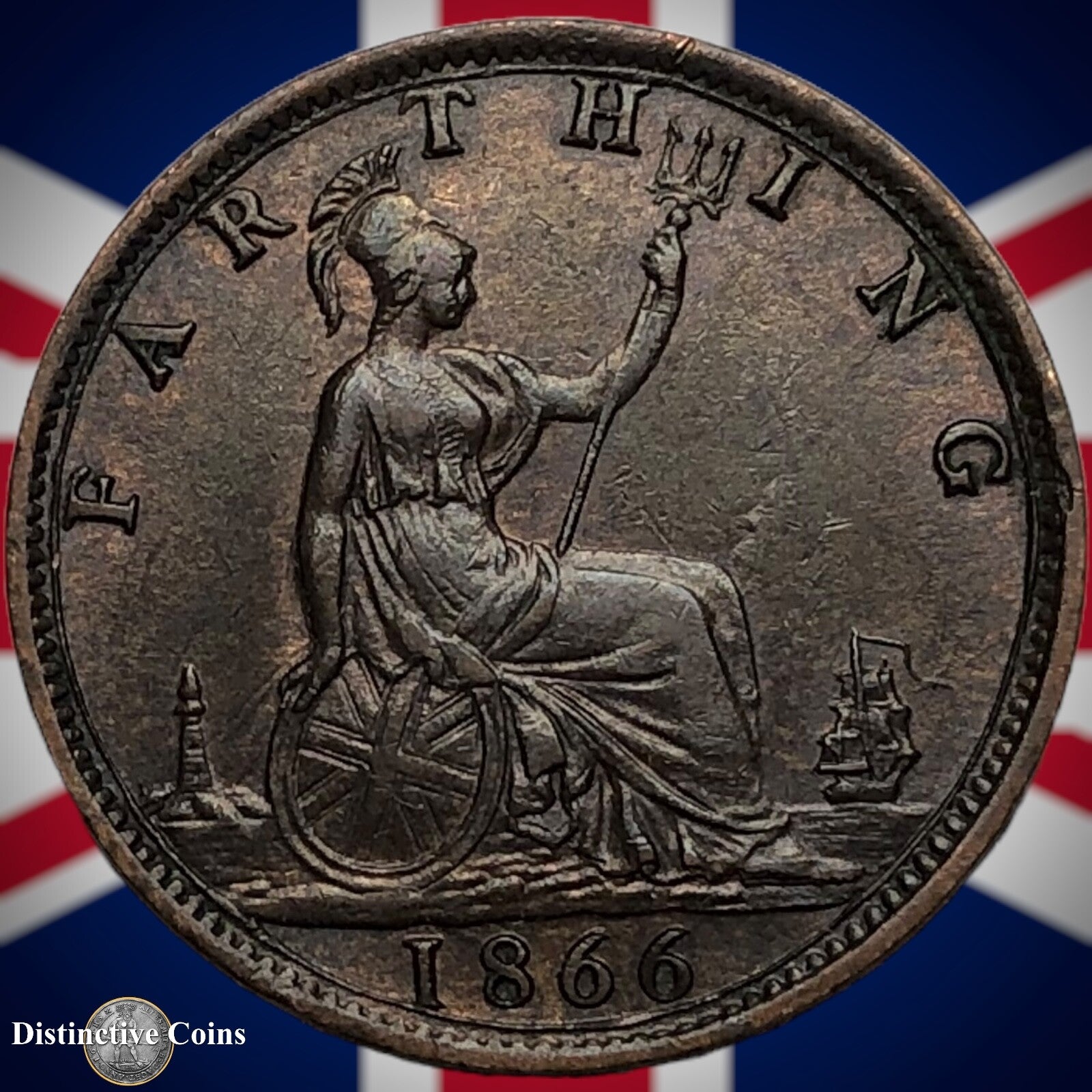 Great Britain 1866 Farthing 1/4d GB3583