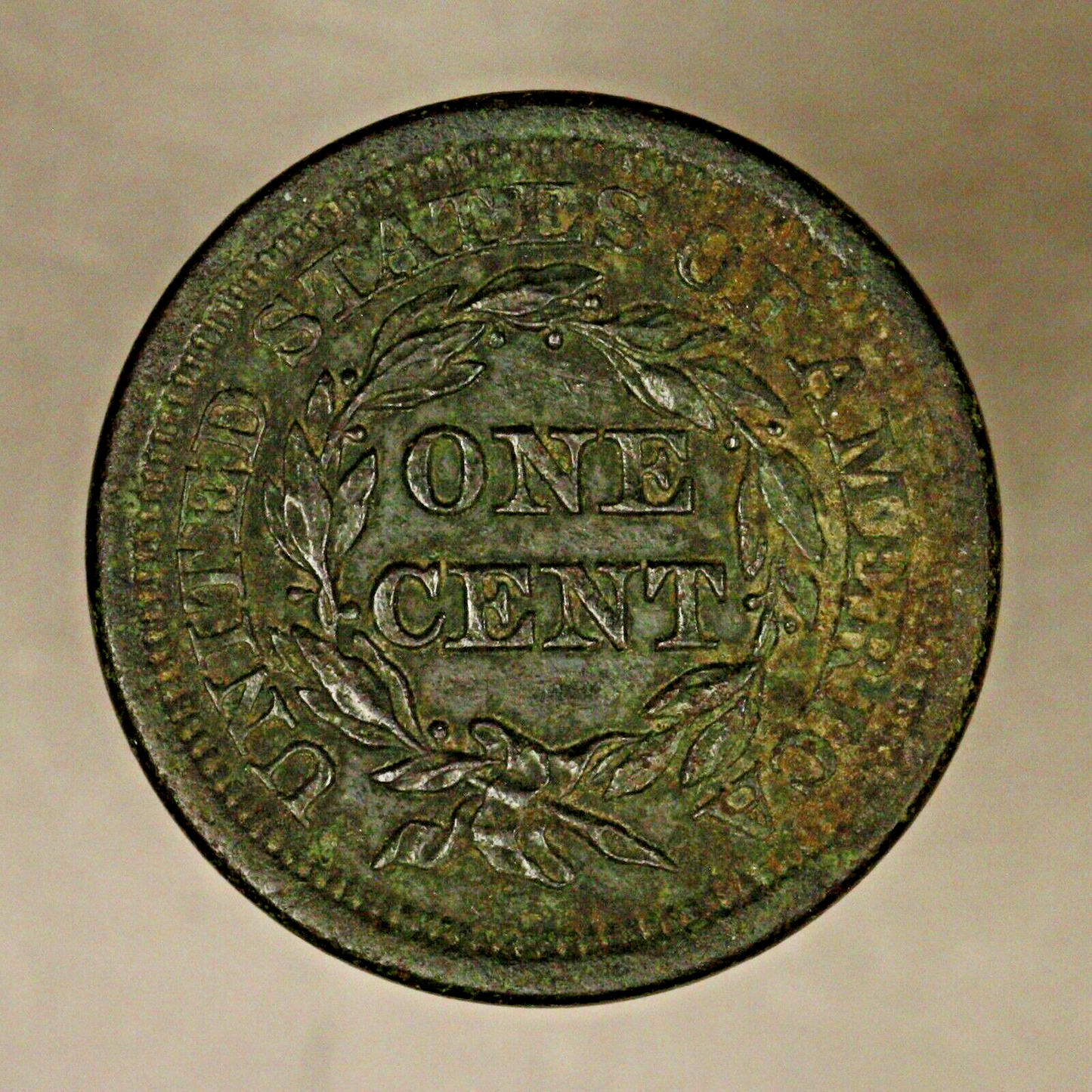 Large Cent 1850 Porous Nice Detail 