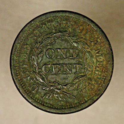 Large Cent 1850 Porous Nice Detail 